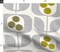 Mid Century Flowers Large Scale Retro Gray Green Atomic Era 1950S 1960S Look Custom Printed Fabric by Spoonflower Various Fabrics by the Yard or Fat Quarter